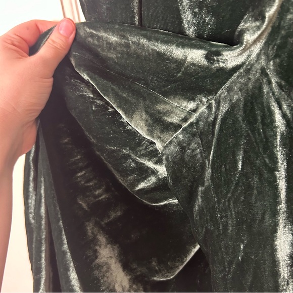 Madewell huston green velvet pull on crop pants womens XL wide leg - Picture 5 of 8